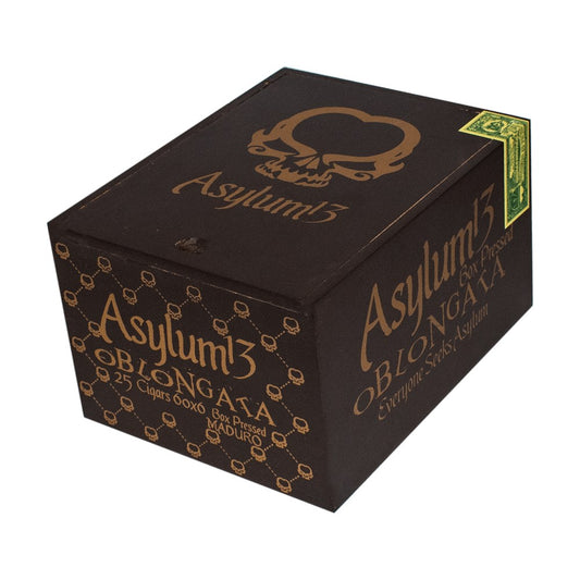 Asylum 13 Oblongata Maduro Box Pressed 60X6 Box of 25