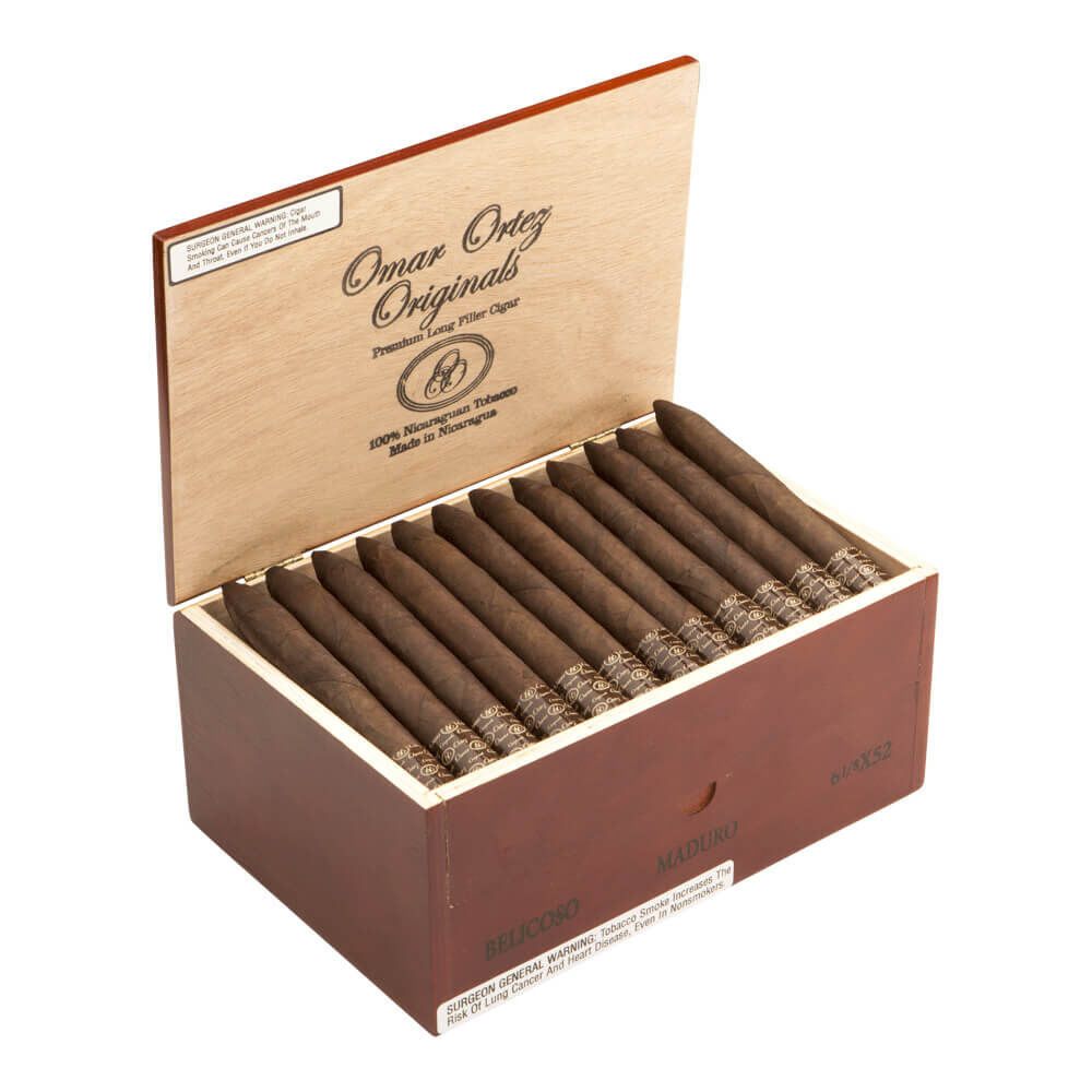 Omar Ortez Maduro Belicoso 52X6.1 Box of 60