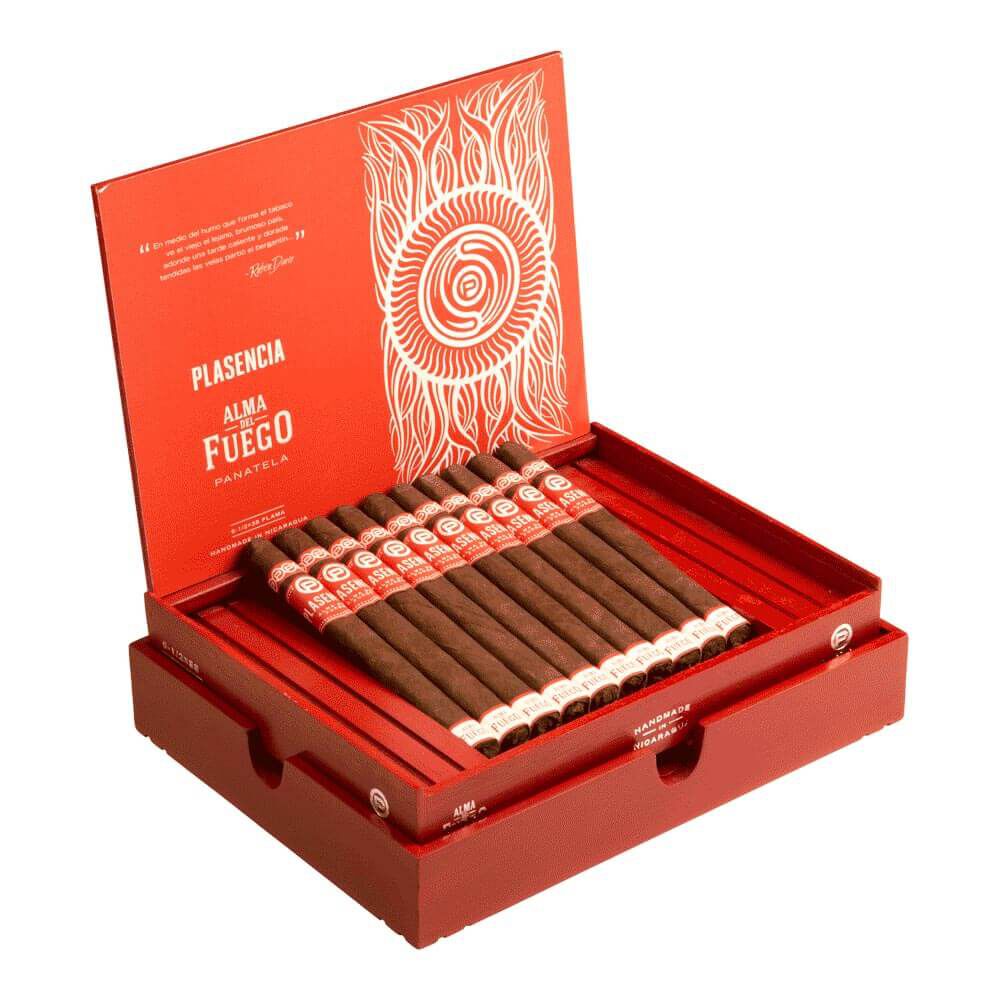 Plasencia Alma Del Fuego Flama Panatela 38X6.5 Box of 10