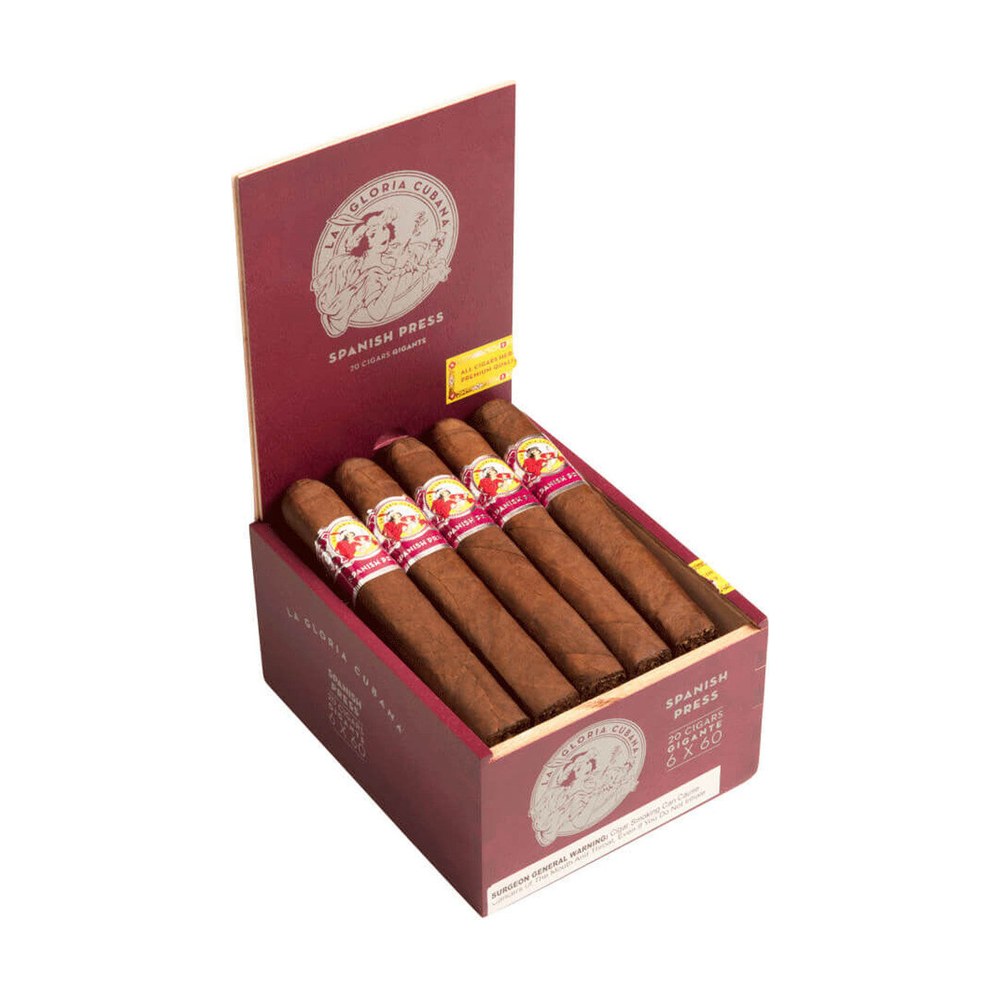 La Gloria Cubana Spanish Press Gigante 60X6 Box of 20