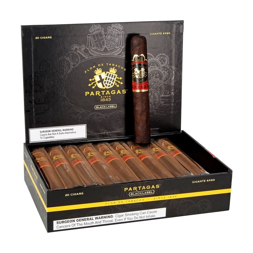 Partagas Black Label Gigante 60X6 Box of 20