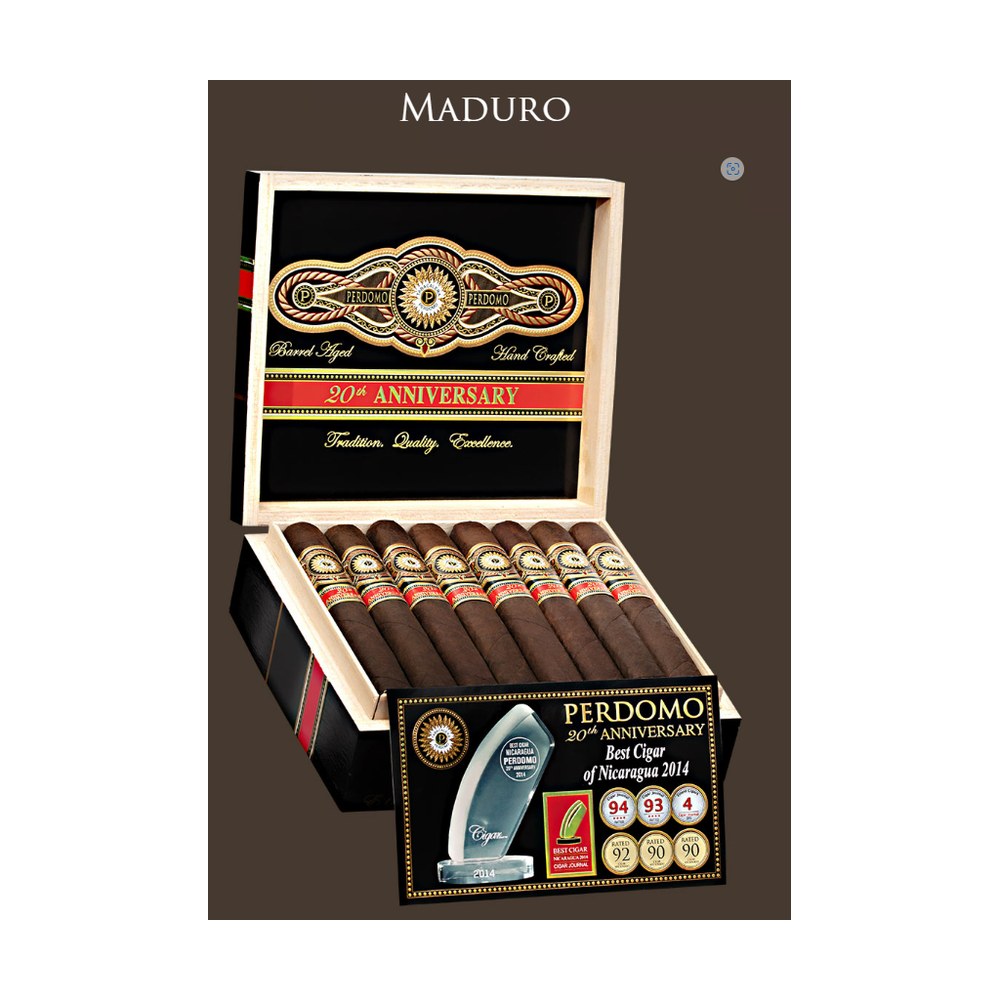 Perdomo 20th Anniversary Maduro Gordo 60X6 Box of 24