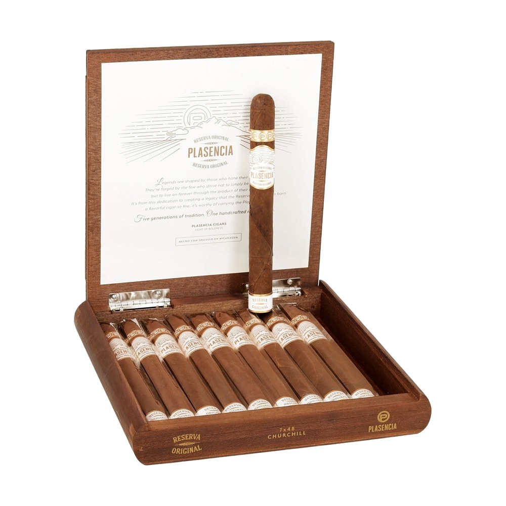 Plasencia Reserva Original Churchill 48X7 Box of 10
