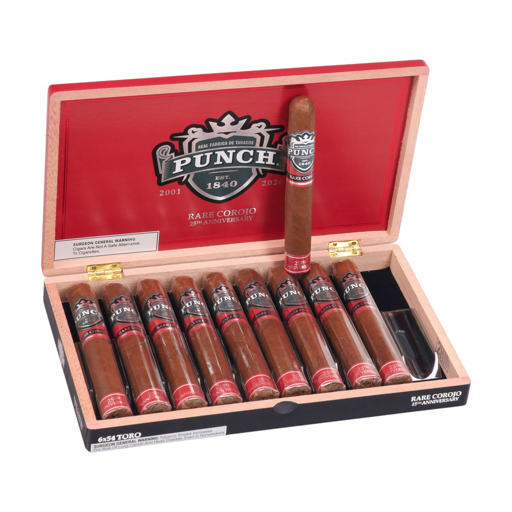 Punch Rare Corojo Toro 54X6 Box of 10
